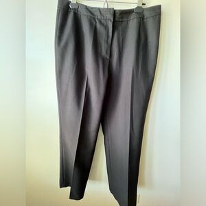 Evan Picone Suit Pants- Black Pinstripe- Size 14